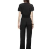 Luxury designer Female High Quality runway Fashion Party Black White Sexy Chic Girls Tassels Office Workplace  Jumpsuit - Image 4