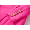 Luxury  Elegant Fluorescent Color Street Lady Blet Blazer Dress Women Quality Chic Dresses - Image 5