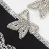 Women Sexy Strapless Backless Bow Tie Crystal Diamonds Mini Bodycon Bandage Dress Elegant Evening Party Dress - Image 6