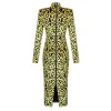 woman's dress Leopard Long sleeve Fashion casual celebrity cocktail party dress - Image 4