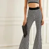 luxury Fashion sexy tube copped tops with High Waist Sexy flare Pants knit two piece set outfits for women - Image 3