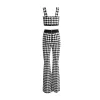 luxury Fashion sexy tube copped tops with High Waist Sexy flare Pants knit two piece set outfits for women - Image 4